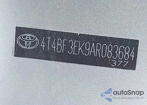 2010 Toyota Camry Le из США, поврежденный, VIN 4T4BF3EK9AR083684